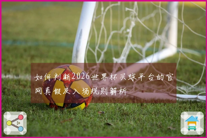 如何判断2026世界杯买球平台的官网真假及入场规则解析